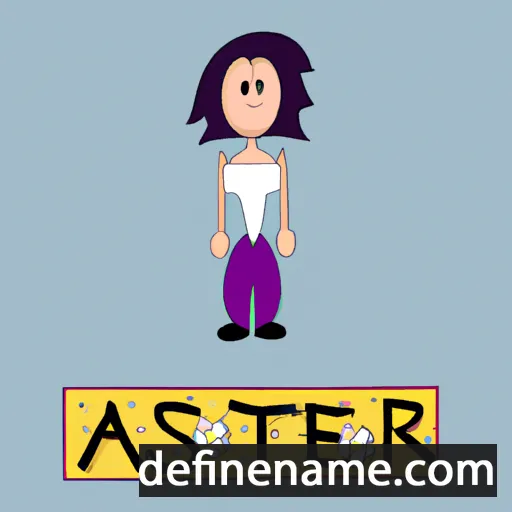 cartoon of the name Astêr