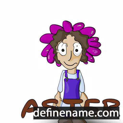 cartoon of the name Aster