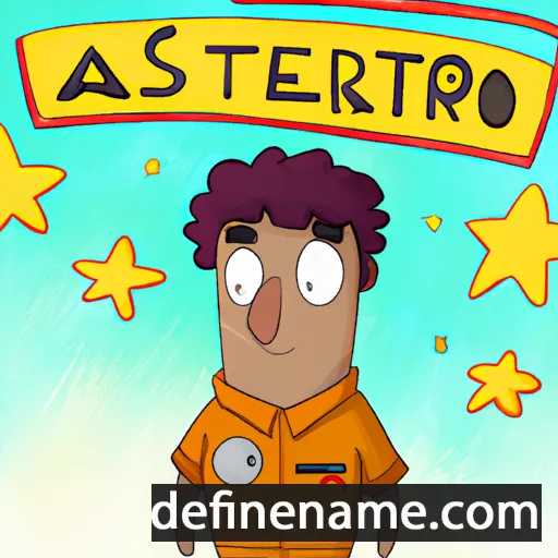 cartoon of the name Astero