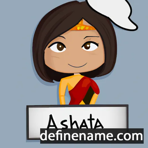 cartoon of the name Asthaa