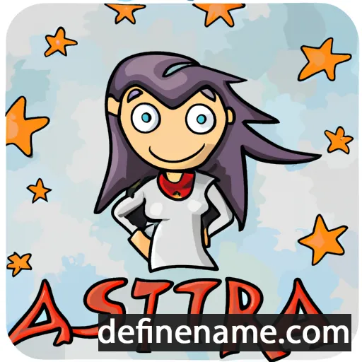 cartoon of the name Astreta