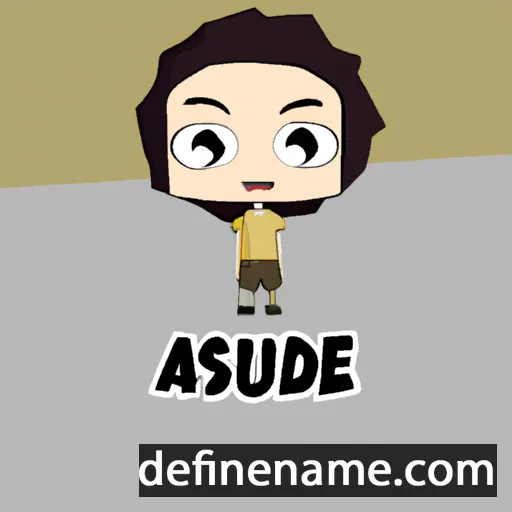 cartoon of the name Asude