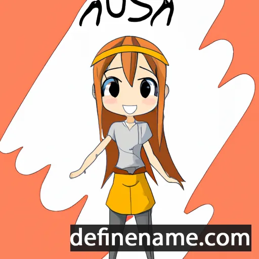 cartoon of the name Asuna