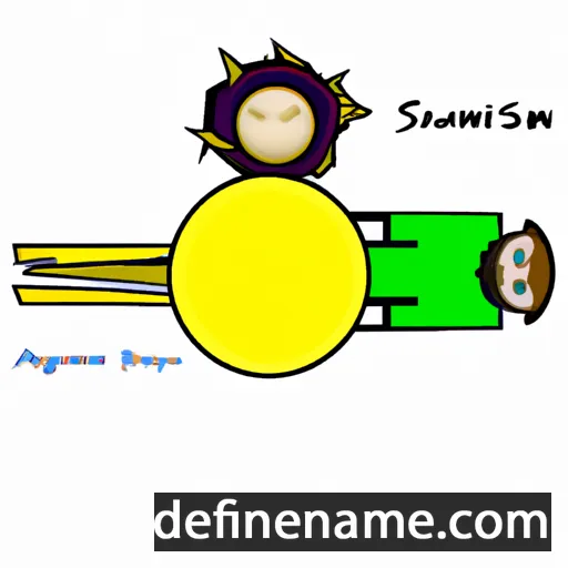 cartoon of the name Asunzsion