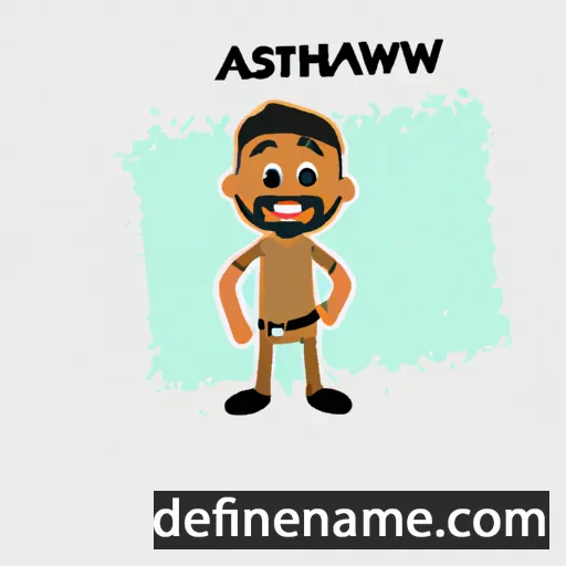 cartoon of the name Aswath