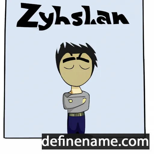 cartoon of the name Asylzhan