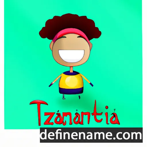 cartoon of the name Atanázia