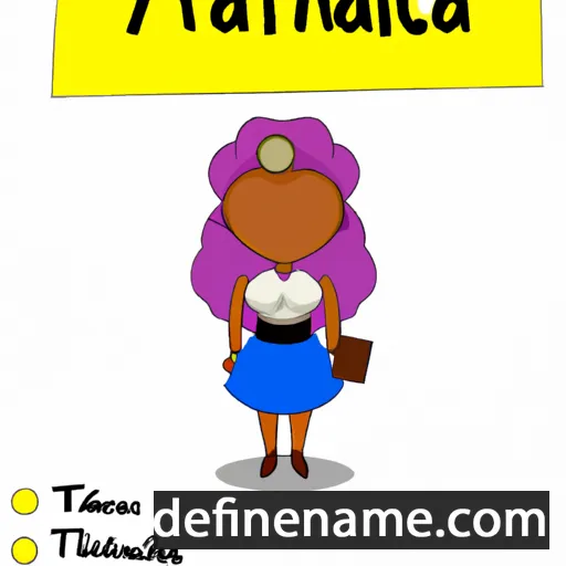 cartoon of the name Atanacia