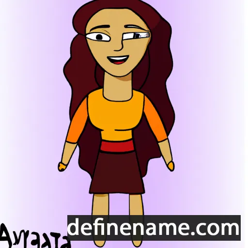 cartoon of the name Atanya