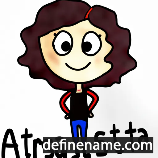 cartoon of the name Ataresa