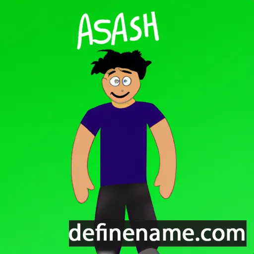 cartoon of the name Atash