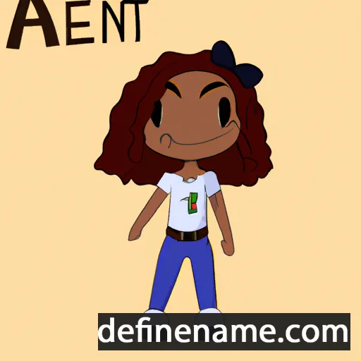 cartoon of the name Aténé