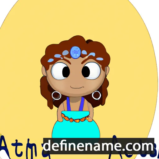 cartoon of the name Atena