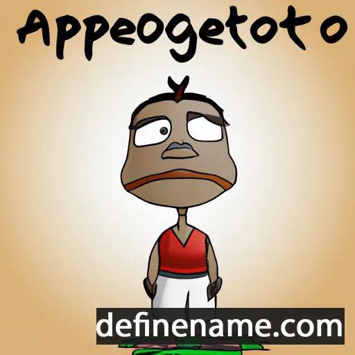 cartoon of the name Atepekoungo