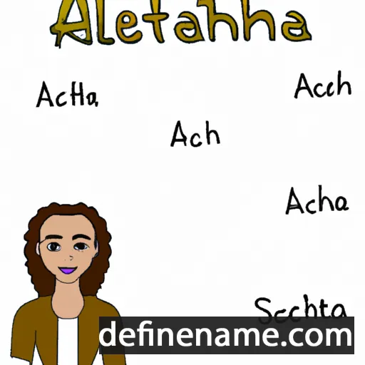 cartoon of the name Athaleah