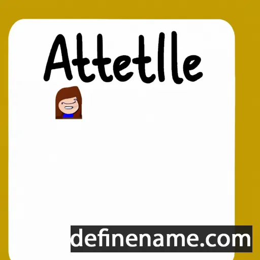 cartoon of the name Athalie