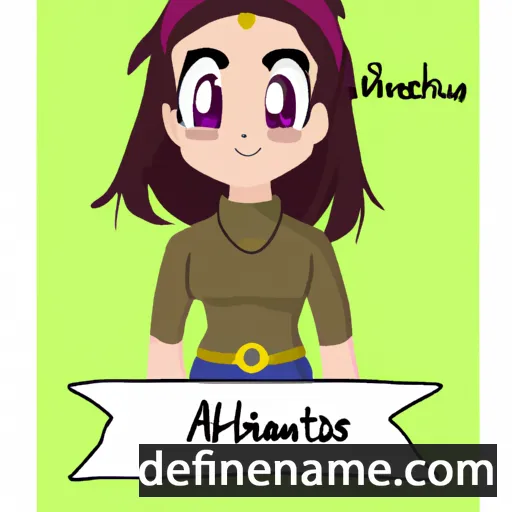 cartoon of the name Athanaïse