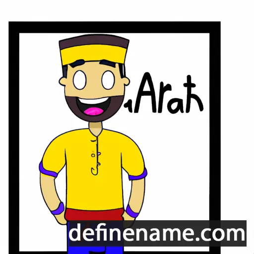 cartoon of the name Athar