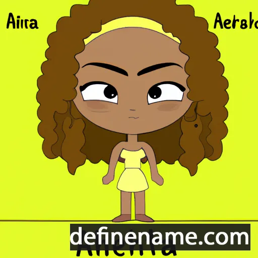 cartoon of the name Atheena