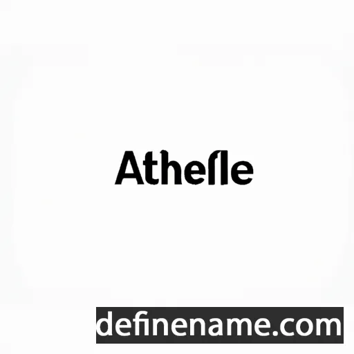 cartoon of the name Athel