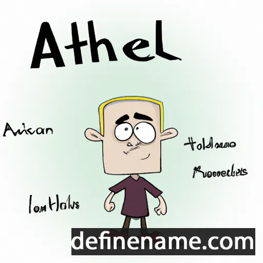 cartoon of the name Athelm