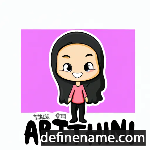 cartoon of the name Athirah