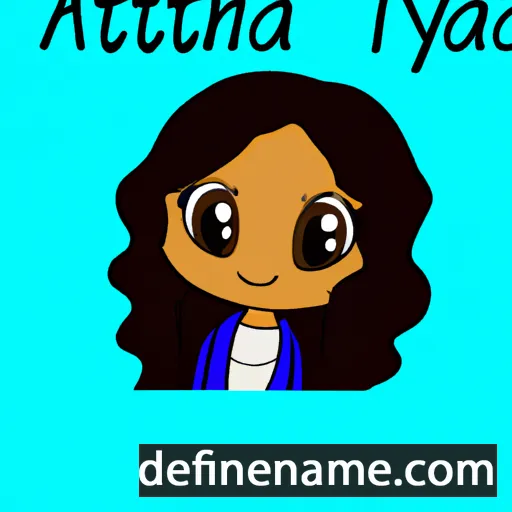 cartoon of the name Athyna