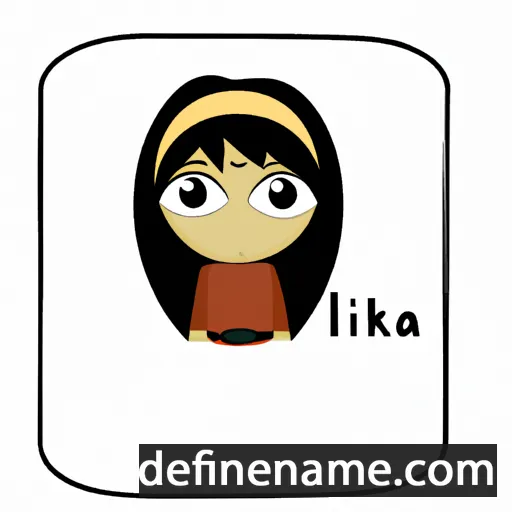 cartoon of the name Atika