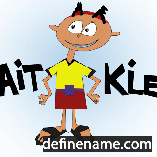 cartoon of the name Atike