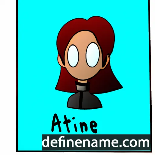 cartoon of the name Atine