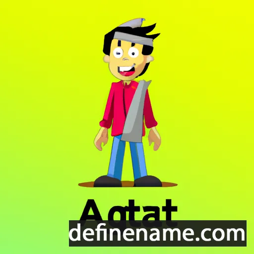 cartoon of the name Atiqtalaaq