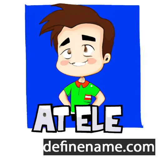 cartoon of the name Atlee