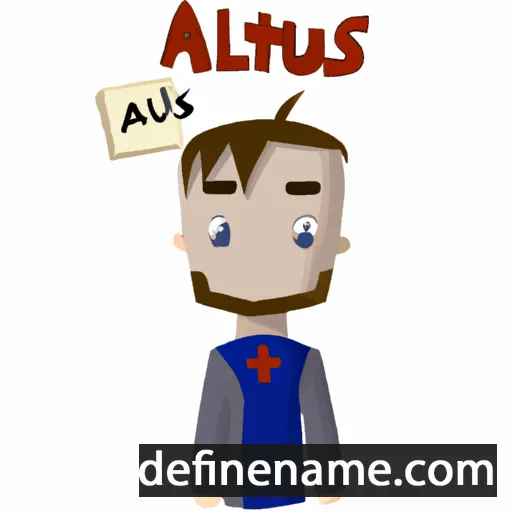 cartoon of the name Atlus