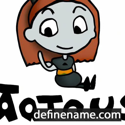 cartoon of the name Atousa