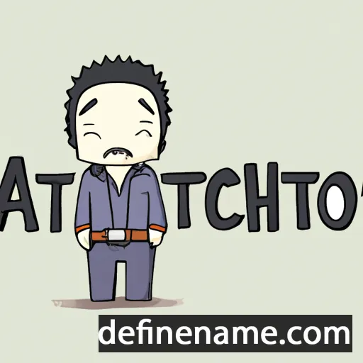 cartoon of the name Atsuichiro