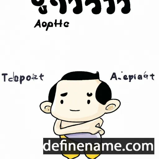 cartoon of the name Atthapol