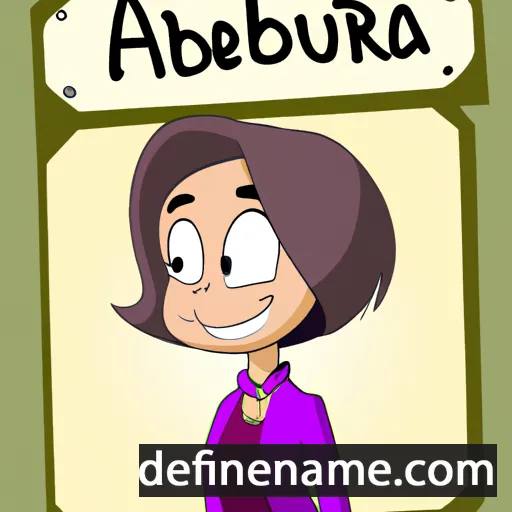 cartoon of the name Auberta