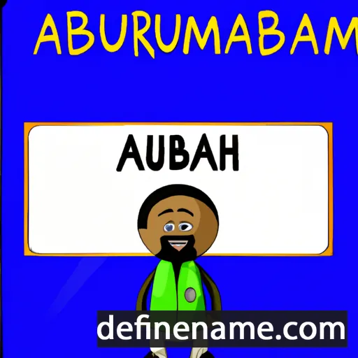 cartoon of the name Aubraham