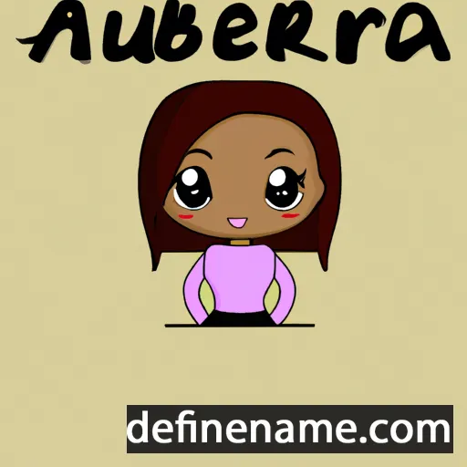 cartoon of the name Aubrèa