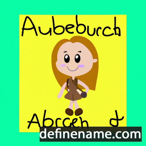 cartoon of the name Aubreigh