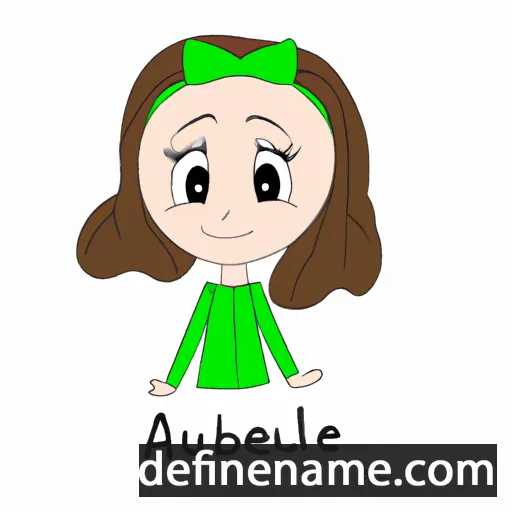 cartoon of the name Aubrelle