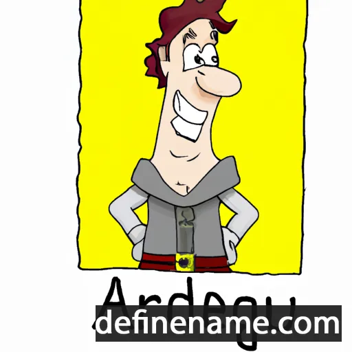 cartoon of the name Audgerd