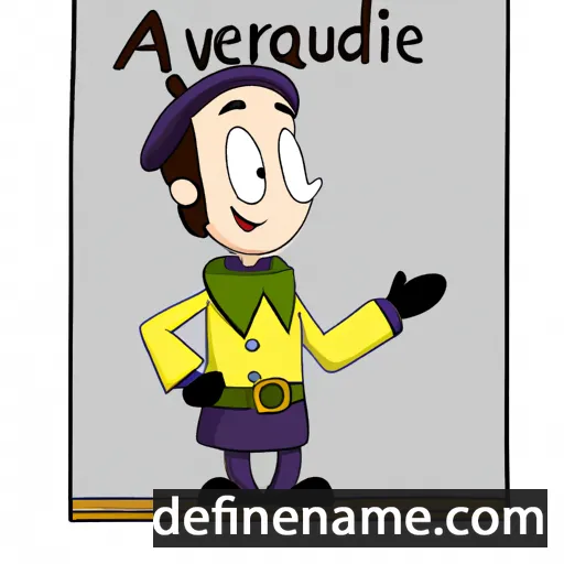 cartoon of the name Audovère