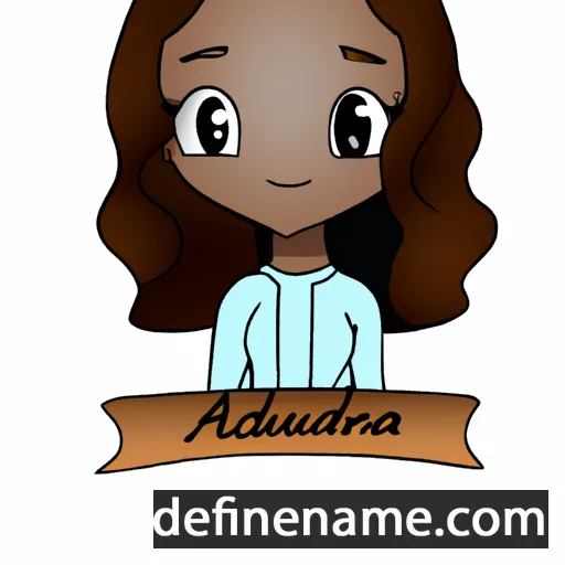 Audrèia cartoon