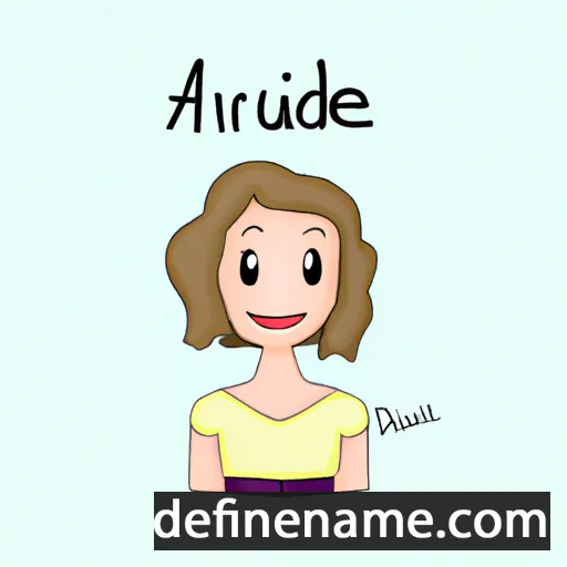 cartoon of the name Audree