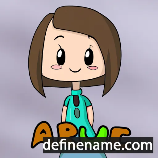 cartoon of the name Audrei