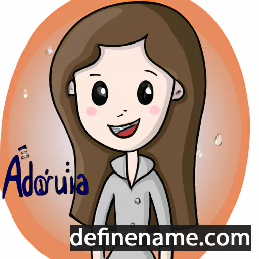 cartoon of the name Audriana