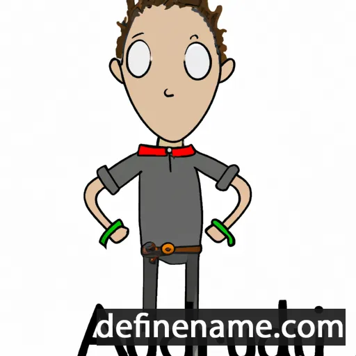 cartoon of the name Audric