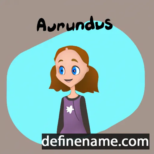 cartoon of the name Audrūnė