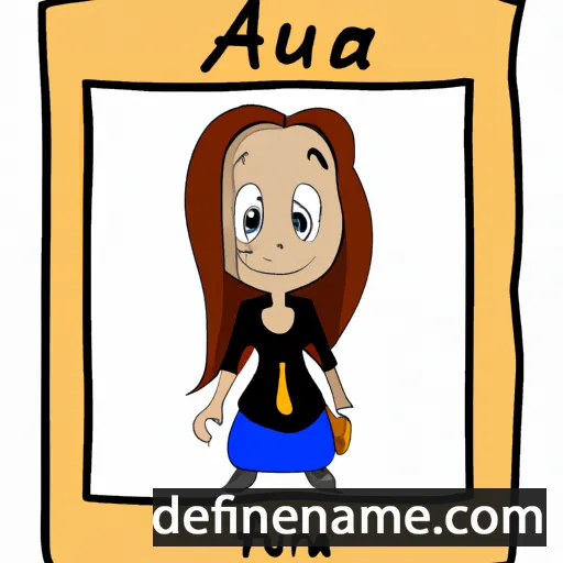 cartoon of the name Auffra